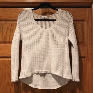 Old Navy cream sweater